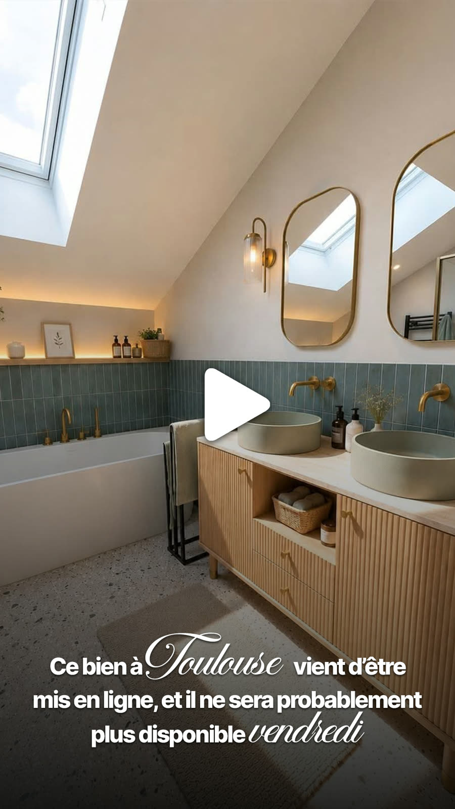 Salle de bain rénovée, bien à Toulouse